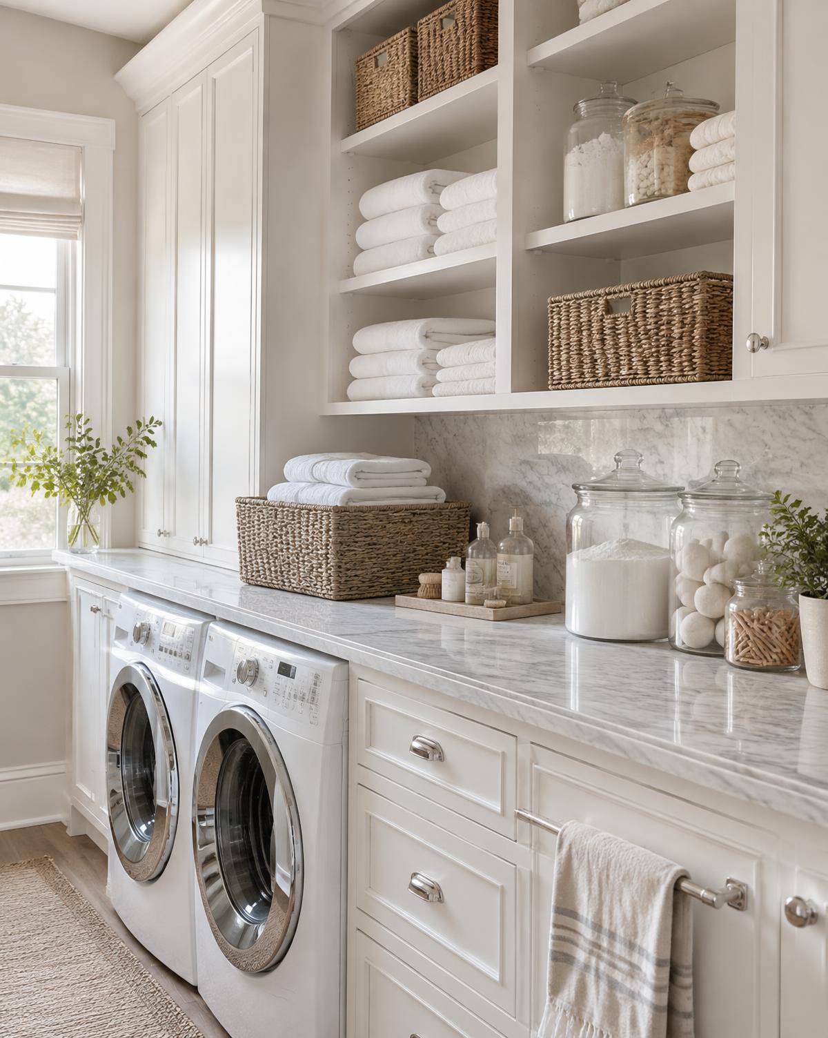 Laundry — organized home detail