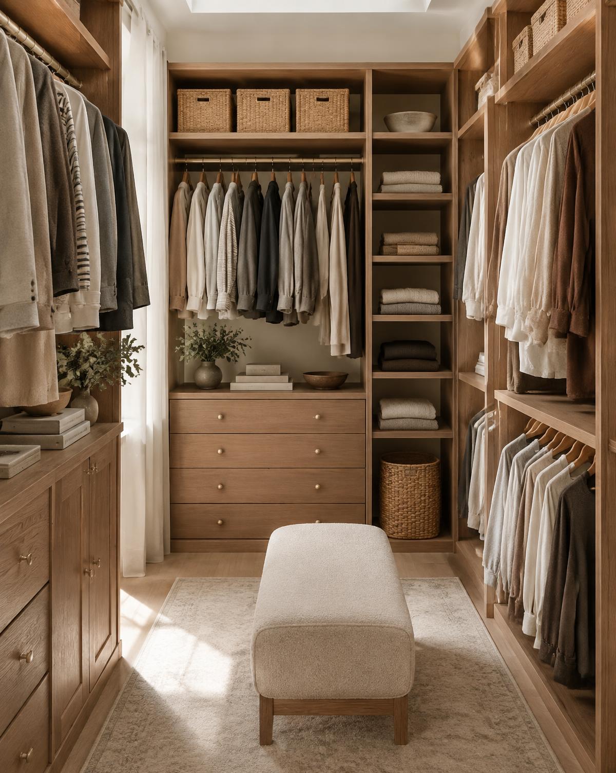 Closet — organized home detail