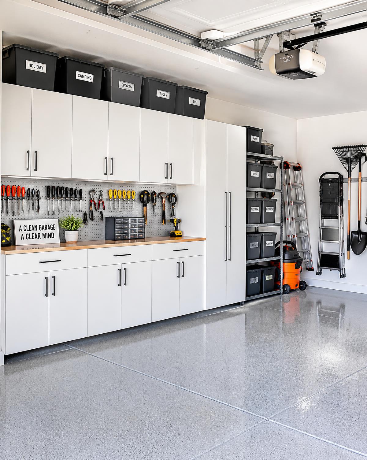 Garage — organized home detail